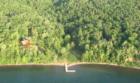 Aerial shot of North Shore Heights dock and beach, Madeline Island. Photo by Many Trees LLC, LaPointe, Wisconsin.