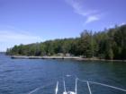 Approaching the Manitou Island dock, near Madeline Island in the Apostle Islands, Lake Superior