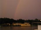 Rainbow over McClellanville Marina on Jeremy Creek