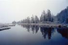 The Big Bay lagoon at the Town Park in winter