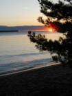 Sunset on the beach, Madeline Island