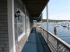 Walkway overlooking harbor.