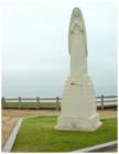 Santa Monica statue. Santa Monica Bluffs, CA