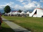 Bard on the Beach tent setup