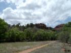 Red Rocks Park - Sedona looking east along the Bunkhouse Trail toward the Kingfisher Bridge.