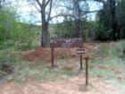 Red Rocks State Park - Sedona, The meeting of three trails in the park, one of which leads to the House of Apache Fire.