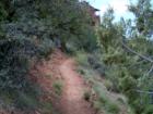 Red Rocks State Park, Sedona, The trail steepens as the House of Apache Fire comes into view at the top of the hill.