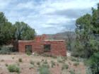 Red Rocks State Park, Sedona, Exterior of the kitchen , House of Apache Fire looking tothe North.