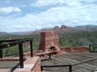 Red Rock State Park - Sedona, House of Apache Fire, Another view of the lower deck from the bedroom deck where Jack and Helen entertained guests.