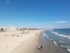Looking south from the Santa Monica Pier to the beach cities of El Segundo, Manhattan Beach, Redondo Beach and beyond