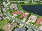 Wellington Florida Versailles street from above.