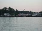 Approaching the LaPointe ferry dock aboard the "Madeline"