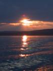 Breathtaking sunset over the hills of Bayfield, Wisconsin