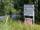 Entrance to the Madeline Island recycle center