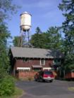 Water tower on historic "Nebraska Row", LaPointe, Wisconsin