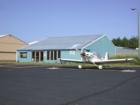 Terminal building at the Madeline Island Airport