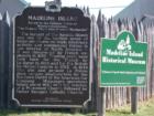 Madeline Island Historical Museum tourist marker, erected by the Wisconsin Historical Society