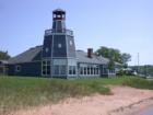 View of the Pub Restaurant from the beach, LaPointe, Wisconsin 