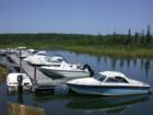 Small watercraft dockage at the Madeline Island Marina, LaPointe, Wisconsin