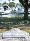 Monument to Father Baraga's Catholic Church on Madeline Island, built in 1835