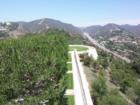 The Helipad at the Getty Center in Brentwood (Los Angeles), looking north, built to allow for medical emergencies and evacuations