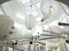 Hanging mobile in the main exhibition hall at the Getty Center in Brentwood (Los Angeles)
