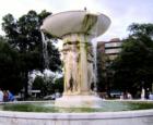This is the fountain dedicated to Admiral Dupont.  It sits in the middle of the Circle.