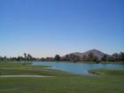 Camelback Mountain rising behind the McCormick Ranch Golf Course.