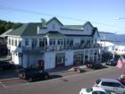 The Pier Plaza on the waterfront, in Bayfield, Wisconsin