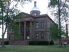 The historic Bayfield County Courthouse in Washburn, Wisconsin