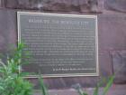 Monument to Washburn's historic past as a major brownstone-quarrying site