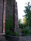 Brownstone obelisk at the Historical Museum, Washburn, Wisconsin