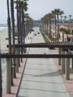 View of The Stand along the ocean seen from the end of the Oceanside Pier