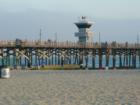 Lifeguard Tower in the middle of Seal Beach Pier