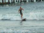 Although the waves in Seal Beach are comparatively short and small, surfers still like the challenge of riding these waves.  Sometimes these waves have reached heights of 15 feet! 
