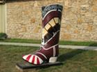 Daily News Boot Sculpture