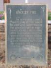 Bronze plaque commemorating the Hinckley Fire of 1894 in which over 400 townspeople perished.