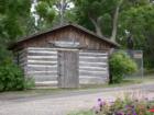 The Old North School building in Long Lake, erected 1858 near Wolsfeld Lake and restored in 1972.  The building was also used as a town hall and church.