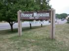 The Pioneer Museum sign in Long Lake, off Highway 12