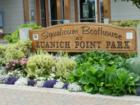 Zuanich Point Park and Squalicum Boat House sign