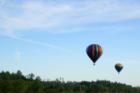 Island Club West with Hot Air Balloons flying over...