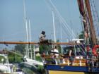 Takin' it easy.  Tall ship Hawaiian Chieftan