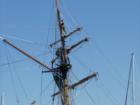 High in the rigging