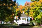 Gazebo at the common in the Fall