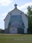 Ornate barn mural along Highway 13 in Washburn, Wisconsin