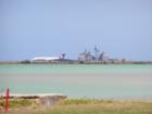 Mamala Bay Golf Course is located on Hickam Air Force Base.  The golf course is located near the "reef runway" of Honolulu Intl. Airport and the entrance to Pearl Harbor.