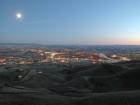 Night view of the Lewis Clark Valley from the Lewiston Hill