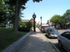 Clock in downtown Bar Harbor never be late.