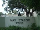 Entrance to Max Starcke Park 