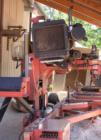 Close-up of the main saw at the Madeline Island sawmill